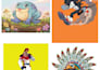 draw cartoon character, logo and mascot design